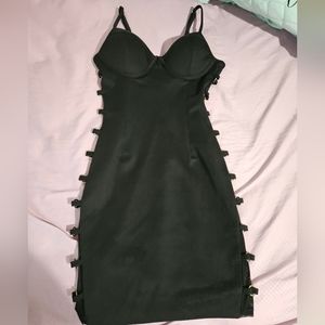 Black dress open on the sides, Size s